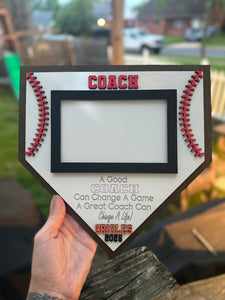 Baseball/Softball Coach Gift Frame