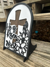 He Is Risen Sign Decor- Christian decor, he is risen, home decor