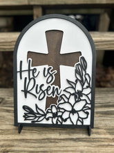 He Is Risen Sign Decor- Christian decor, he is risen, home decor