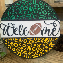 Football Welcome Custom Door Hanger Decor