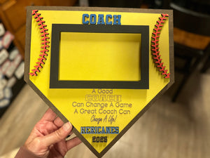 Baseball/Softball Coach Gift Frame