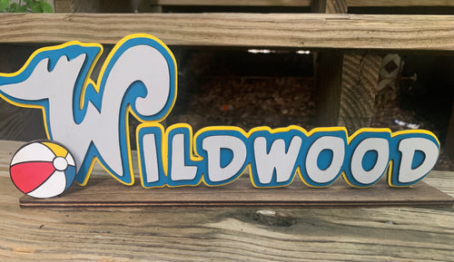 Wildwood beach ball sign Decor