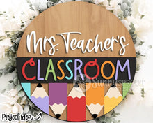 Classroom personalized teacher wall/door hanging sign