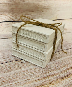 Wooden Book Stack, Name Books, Farmhouse Book Stacks- personalized gift set, bridal shower couple gift, wooden books