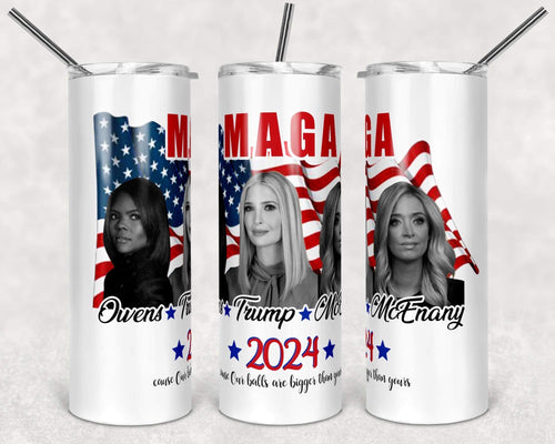 MAGA Trump Owens McEnany Sublimation Tumbler- MAGA, conservative