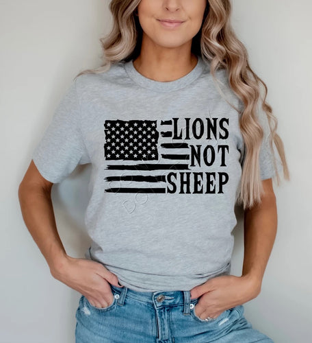 Lions Not Sheep- raise lions gear, lions not sheep, lions shirt