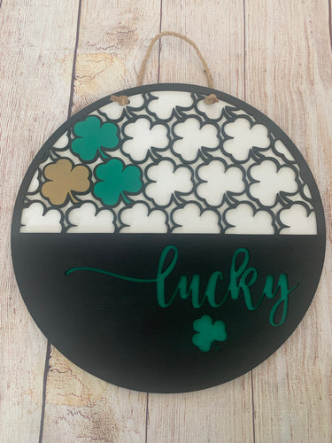 Shamrock 15inch door hanger