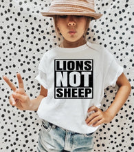 Lions Not Sheep YOUTH- lions not sheep gear, little lions, raising lions