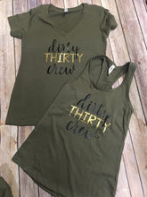 Talk Thirty to me Dirty Thirty Crew shirt set- talk thirty to me, dirty thirty crew, 30th birthday shirt, 30th birthday group