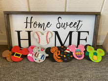 Interchangeable Mouse Head Home Sign - Magical mouse heads, Disney Home, interchangeable Mickey shape sign